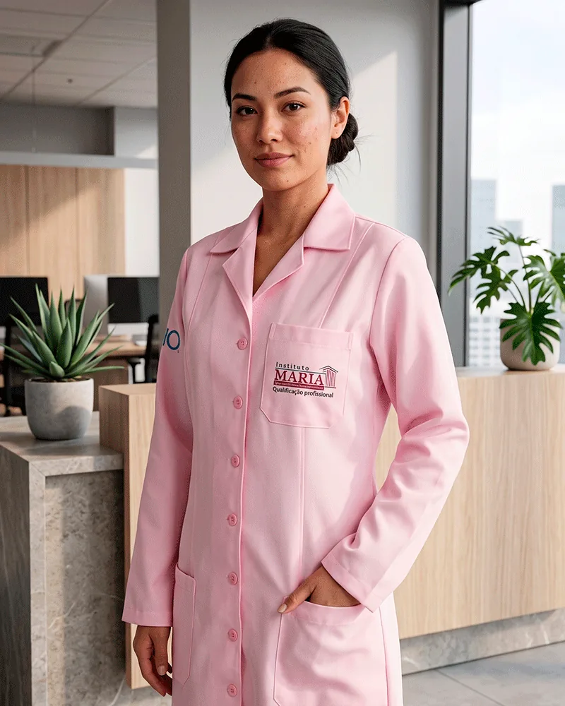 Jaleco para equipe de saúde em clínica, uniforme hospitalar confeccionado em Recife